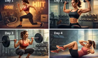 Четиридневна фитнес програма за жени с цел отслабване
