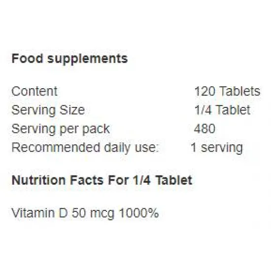 Allnutrition Vitamin D3 8000 IU