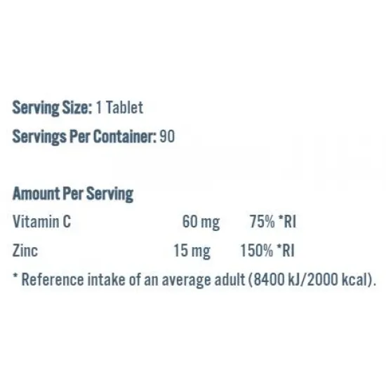 Applied Nutrition Zinc Vitality | 15 mg Zinc Citrate