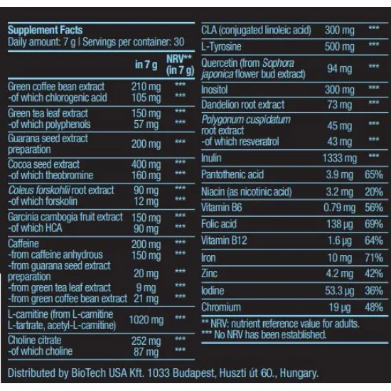 Biotech USA Black Burn Drink Powder