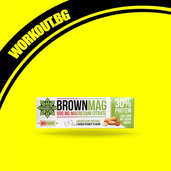 BrownMag - Magnesium Enriched Protein Bars – Peanut BrownMag - Magnesium Enriched Protein Bars – Peanut