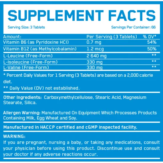 Everbuild BCAA 8:1:1 1000 mg / 200 Tabs