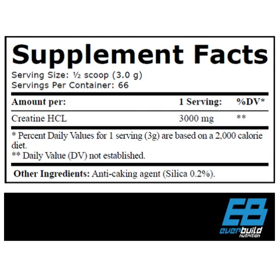 Everbuild Creatine HCL 3000
