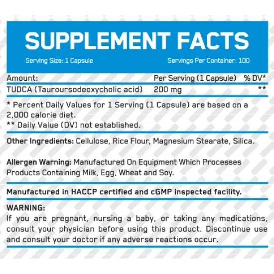 Everbuild TUDCA 200 mg / 100 Vcaps