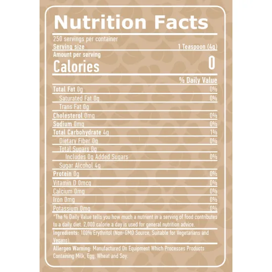 HAYA LABS 100% Natural Erythritol