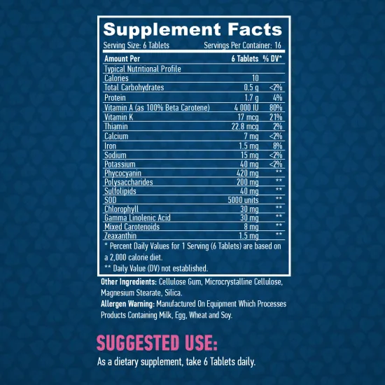 HAYA LABS All Natural Spirulina 500 mg