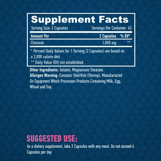 HAYA LABS Chitosan 500 mg / 90 Caps
