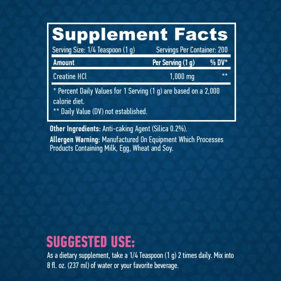 HAYA LABS Sports Creatine HCL / 200 g