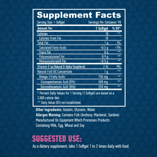 HAYA LABS Ultra Omega 3 Fish Oil / 90 Softgels