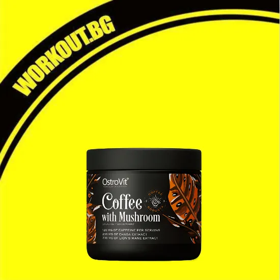 OstroVit Coffee with Mushroom | Natural Robusta with Chaga, Lion's Mane, Caffeine & L-Theanine