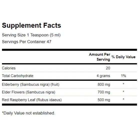 SWANSON 100% Natural Elderberry Extract Syrup