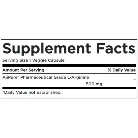 SWANSON AjiPure L-Arginine 500 mg