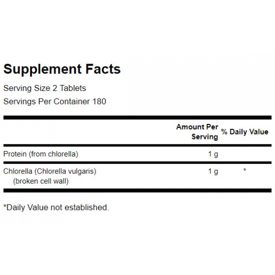SWANSON Broken Cell Wall Chlorella 500 mg