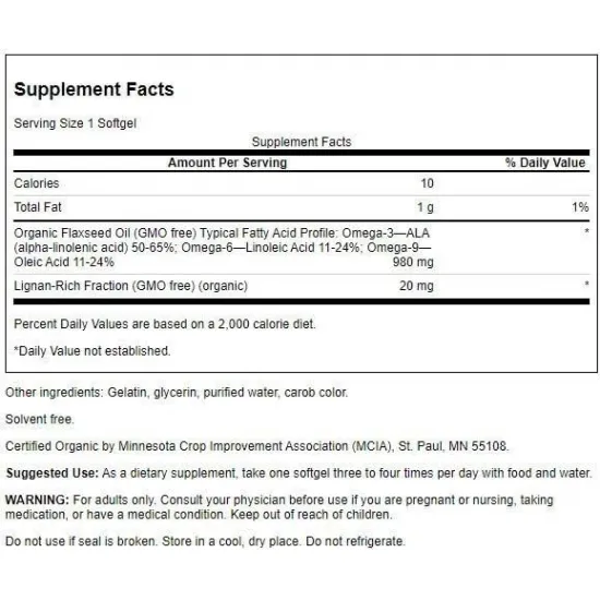 SWANSON Flaxseed Oil High Lignan