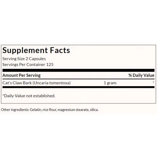 SWANSON Full Spectrum Cat's Claw 500 mg