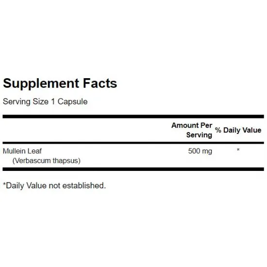 SWANSON Full Spectrum Mullein Leaf 500 mg