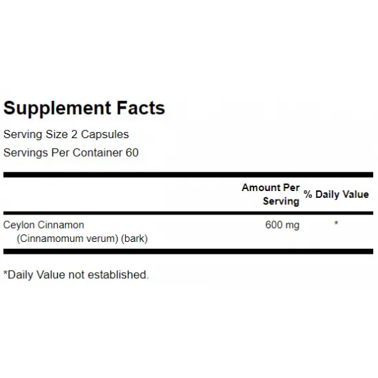 SWANSON Full Spectrum True Cinnamon 300 mg