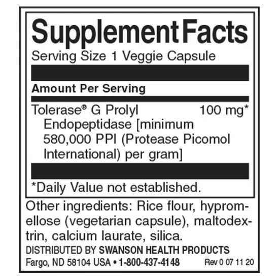 SWANSON Gluten Rid with Tolerase G