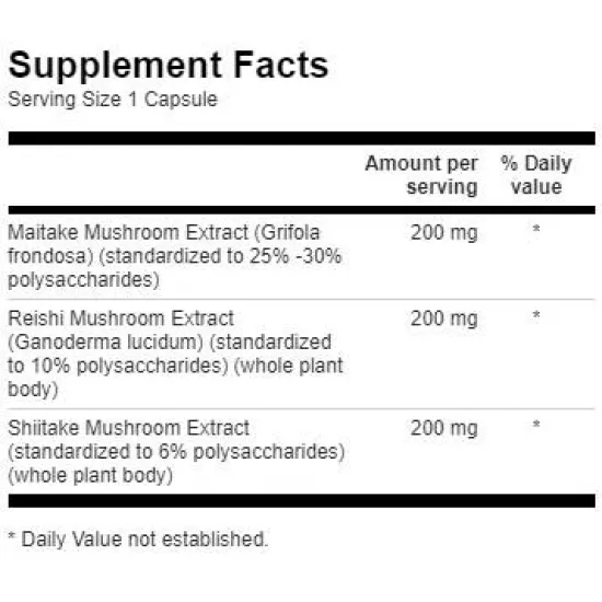 SWANSON High-Potency Triple Mushroom Standardized Complex