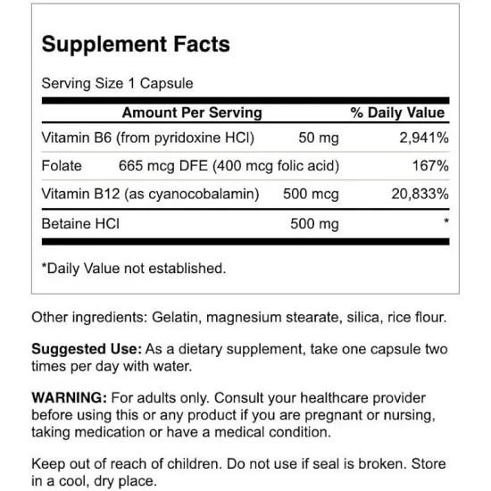 SWANSON Homocysteine Formula