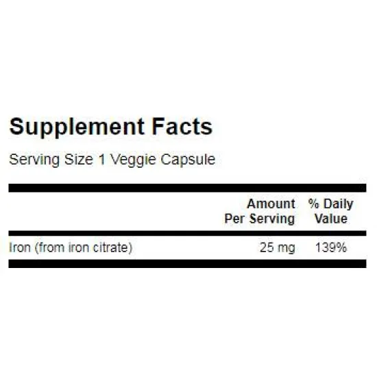 SWANSON Iron Citrate 25 mg