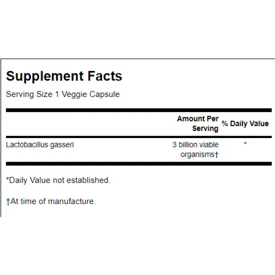 SWANSON Lactobacillus Gasseri 3 Billion CFU