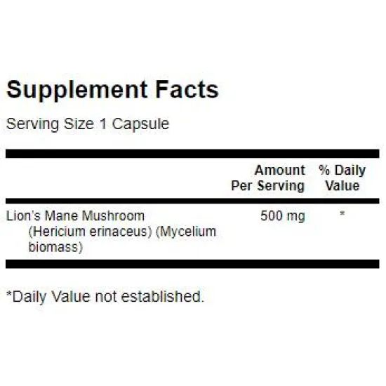 SWANSON Lion's Mane Mushroom 500 mg