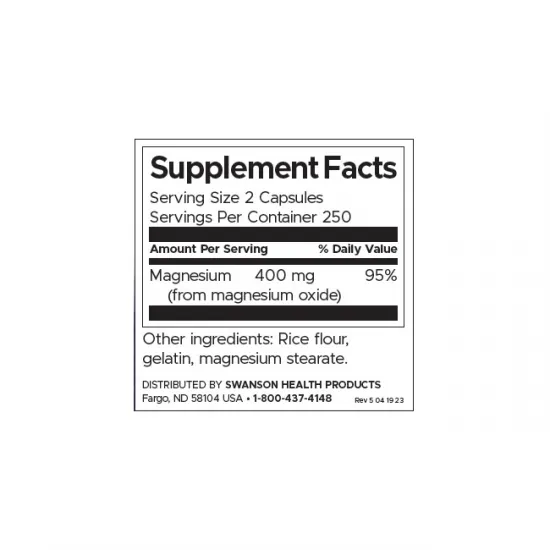 SWANSON Magnesium Oxide