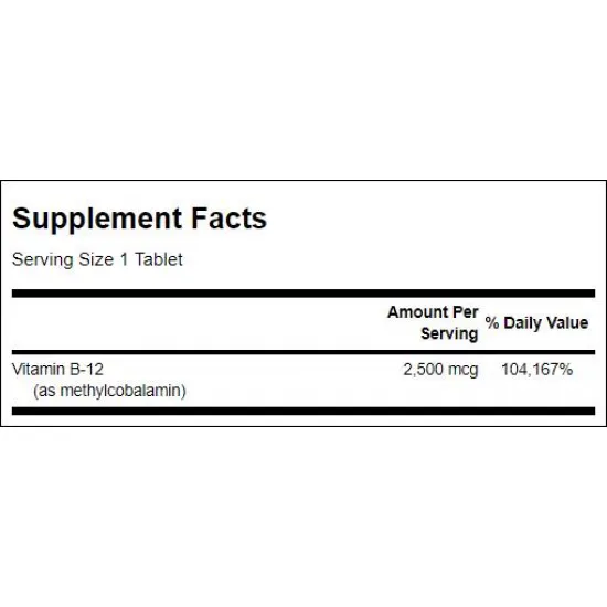 SWANSON Methylcobalamin B-12 2500 mcg