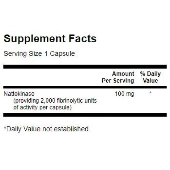 SWANSON Nattokinase 2,000 Fibrinolytic Units 100 mg