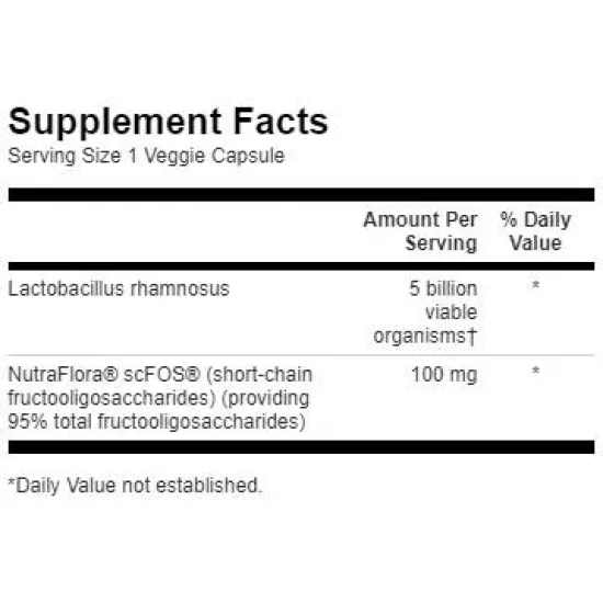 SWANSON Lactobacillus Rhamnosus with FOS 5 Billion CFU