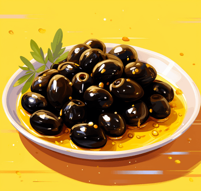 Мариновани черни маслини