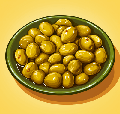 Мариновани зелени маслини