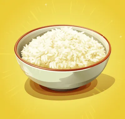 Сготвен бял ориз